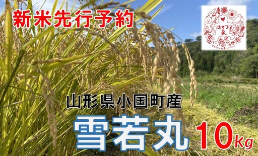 【令和８年産米 先行予約】山形県小国町産　雪若丸10kg　きせつ家