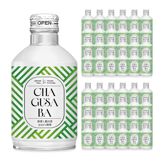深蒸し菊川茶ボトル飲料 「 CHAGUSABA 」 290ml × 48本セット ( 1ケース: 24本 計2ケース ) お茶 緑茶 日本茶 深蒸し茶 菊川茶 茶葉 茶 静岡茶 飲料 缶 ボトル ビタミンC 国産 静岡県産