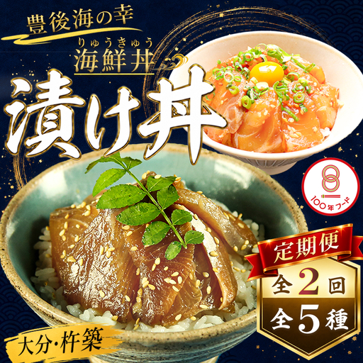 りゅうきゅう 海鮮丼 漬け丼 5種 定期便 2回 ＜101-852＞