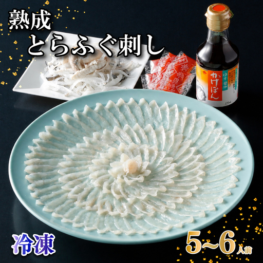 熟成とらふぐ刺し 5〜6人前 冷凍 フグ刺し 菊盛 NE