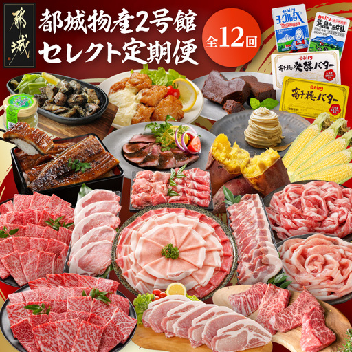 [☆セレクト定期便☆]都城物産2号館☆定期便(12ヶ月)≪2027年お届け≫〔T176-12-S002〕_(都城市)