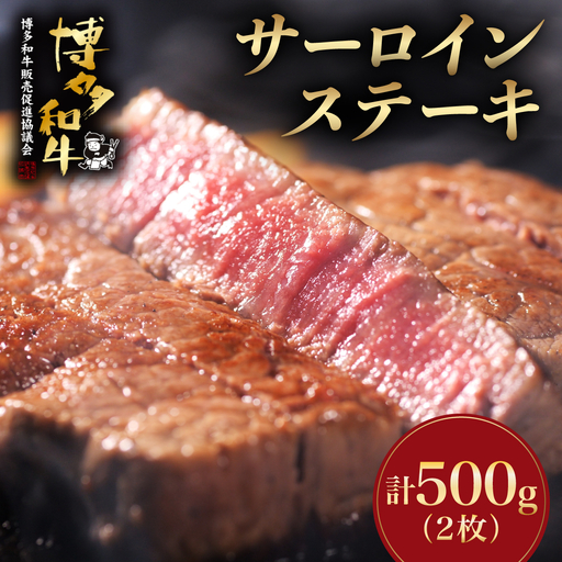 【A5～A4等級】博多和牛 サーロイン ステーキ 2枚（計500g）