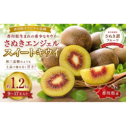さぬきエンジェル スイートキウイ 約1.2kg キウイ フルーツ 果物 香川県 土庄町