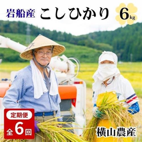 【毎月定期便】関川村産こしひかり6kg(2kg×3袋)ふっくら美味しさ 岩船米 [横山農産]全6回【4091640】