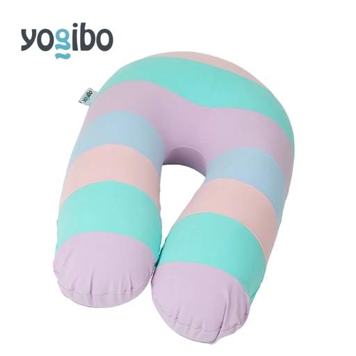 ビーズクッション ヨギボー サポート レインボー パステル Yogibo Support Rainbow 授乳クッション 背もたれ 肘置き U字型 洗えるカバー ギフト プレゼント 贈り物 結婚祝い 誕生日