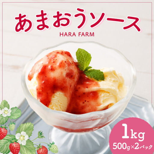 あまおうソース 1kg ( 500g × 2パック ) あまおう ソース 万能ソース 調味料 いちご 苺 イチゴ スイーツ 果物 くだもの フルーツ 果実 冷凍