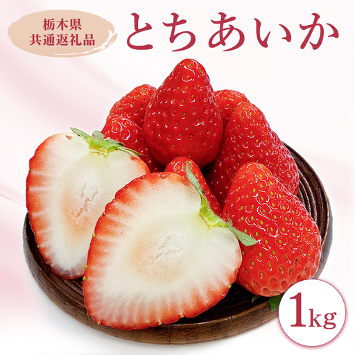 栃木県産とちあいか　1kg　イチゴ 苺 栃木県 果物 くだもの フルーツ スイーツ ギフト｜栃木県共通返礼品 栃木県産 ※2027年1月～発送