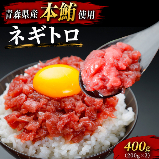 [ふるさと納税]本マグロ ネギトロ 400g(200g×2P) 鮮魚 海鮮 本鮪 マグロ ふるさと納税 マグロ マグロネギトロ ねぎとろ マグロ刺身 刺身 むつ市 ふるさと納税 魚介 海の幸 海産物