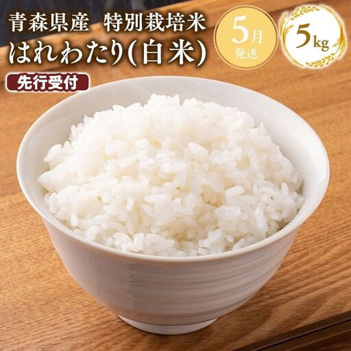 米 ≪令和8年産 先行予約≫特別栽培米 はれわたり 白米 5kg