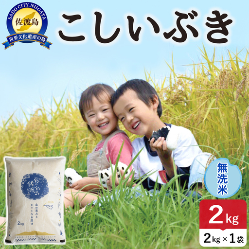 令和8年産 佐渡島産こしいぶき 無洗米2kg