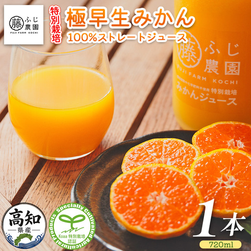 みかん100%ストレートジュース(720ml×1本) みかん fn-0015