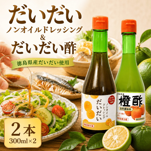 ドレッシング だいだい酢 2本 セット