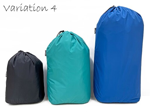 oxtos(オクトス) 透湿防水 スタッフバッグ 3～10L オーバル (3枚セット)【バリエーション4】
