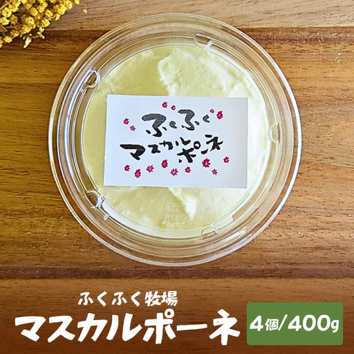 ふくふく牧場 マスカルポーネチーズ 4個 400g 