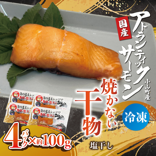 焼かない干物 アトランティックサーモン 塩干し 4P 干物