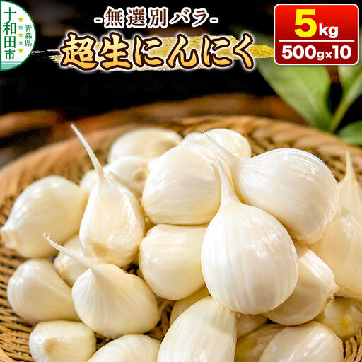 超生にんにく 無選別バラ5kg（500g×10） 青森県産