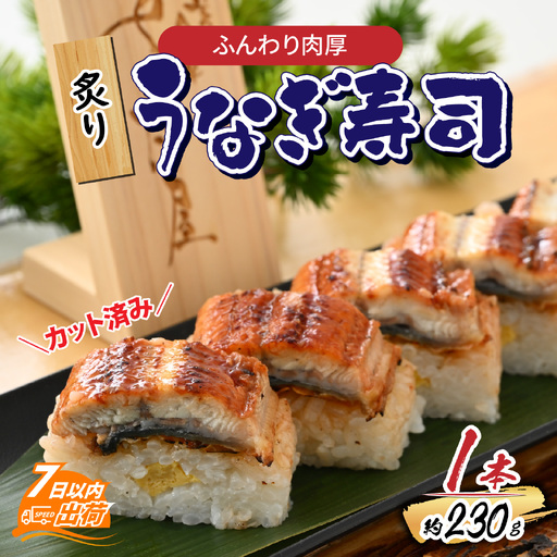 ふんわり肉厚 炙りうなぎ寿司 1本 [A-065032] 鰻
