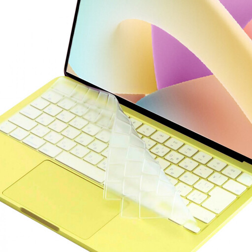 [堺市企画]Macbook 極薄キーボードカバー Air/Pro/Neo対応 日本語JIS配列 マットクリア