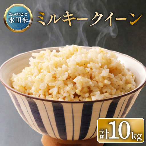 【令和8年産】 環境こだわり栽培 ミルキークイーン 10kg 玄米 ひこにゃん米 ミルキークイン 米 こめ 令和8年 新米 玄米ご飯 滋賀 彦根
