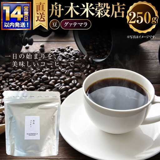 [14営業日以内に発送] 豆 [直送] 舟木米穀店 グァテマラ 250g コーヒー 珈琲 COFFEE coffee コーヒー豆 スペシャルティコーヒー 自家焙煎 焙煎