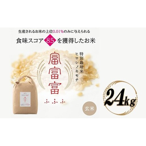 令和8年度　新米 富山県ブランド米 富富富 玄米 24kg ふふふ ブランド米 国産 米 お米 日本米 ギフト 贈り物 備蓄 防災 食品 陽咲玲 はるざれ F6T-1058