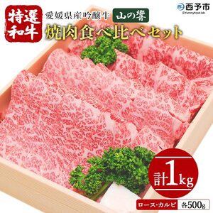 愛媛県産吟醸牛「山の響」特選和牛焼肉食べ比べセット(国産黒毛和牛)
