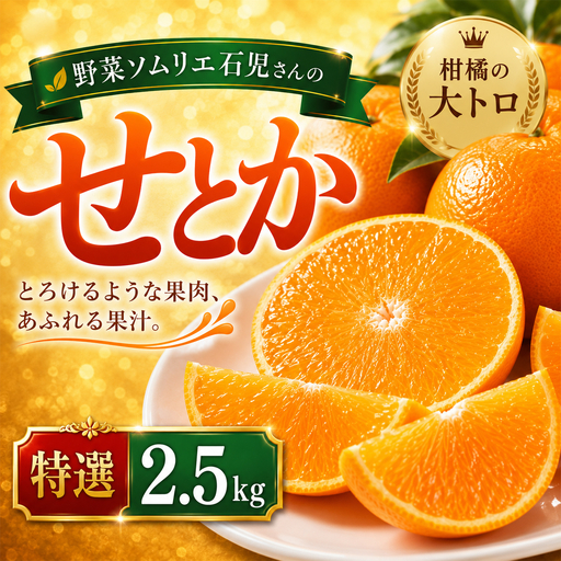 [2027年先行予約] せとか 特選 2.5kg 柑橘 先行予約 野菜ソムリエ石児さん 豊予農場 [103-015]