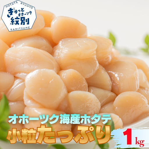 15-399 北海道オホーツク海産ホタテ玉冷小粒たっぷり(1kg)