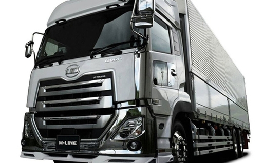 新型クオン＆UDクオン 大型フロントスポイラー （ タイプ4 ） 3P 大型・低床・トラクター用 トラック 車 カー カー用品 エアロパーツ パーツ カスタムパーツ カスタム