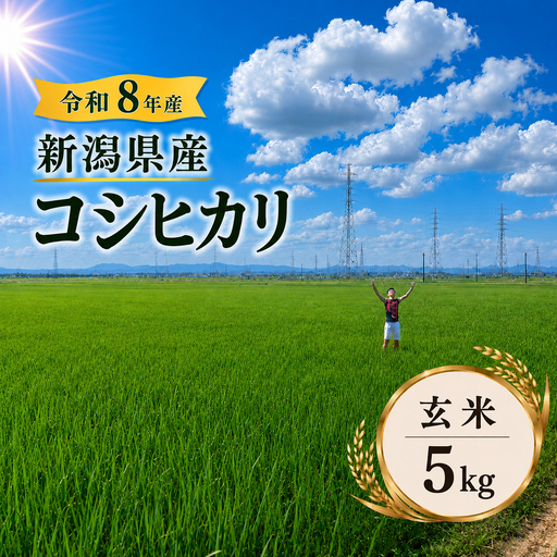 R8年産 新潟県産 コシヒカリ 玄米 5kg