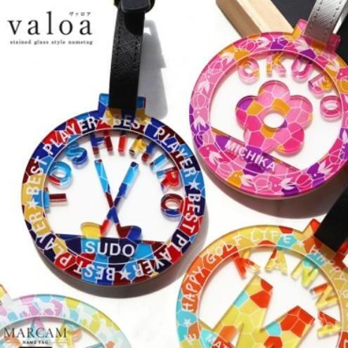 ステンドグラス風立体文字アクリルネームタグ ネームタグ 名札 オーダーメイド キーホルダー アクリル ギフト プレゼント 千葉市 千葉県
