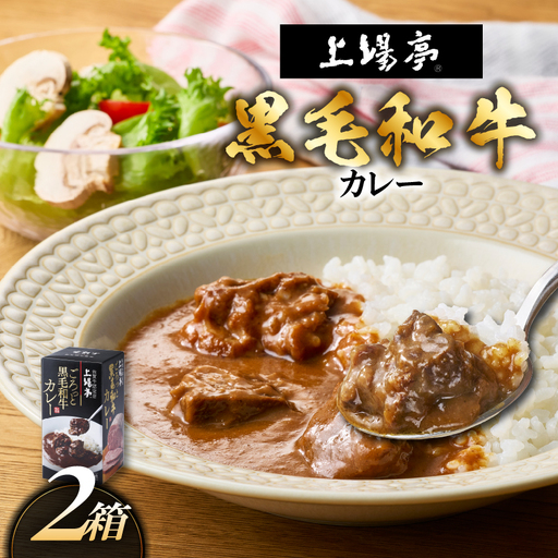 上場亭 ごろっと黒毛和牛カレー 2箱 / カレー[A217]