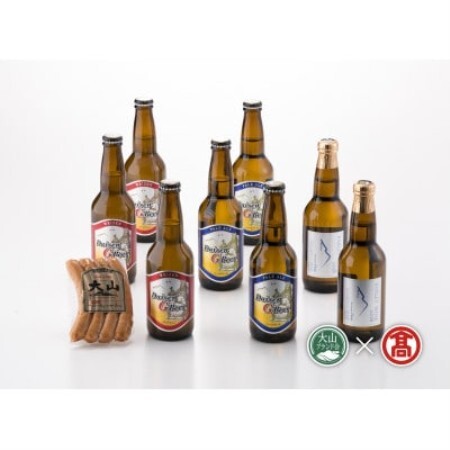 [毎月定期便][大山Gビール]・大山ハム詰合せ全3回[配送不可地域:離島]