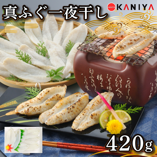 ふぐ 一夜干し 420g  真ふぐ 干物 まふぐ 下関 山口 《蟹屋：KNY》 KNY-F13