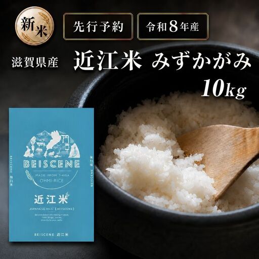 【令和8年産】新米 先行予約 特A受賞歴 みずかがみ 米 近江米 白米 10kg お米 ミズカガミ こめ コメ 滋賀県 豊郷町