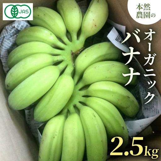 [有機JAS認証]本然農園のオーガニックバナナ2.5kg