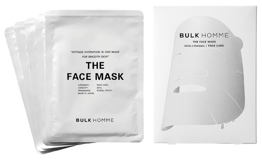 [BULK HOMME バルクオム] THE FACE MASK(5枚) フェイスマスク メンズスキンケア フェイスケア 美容液マスク 保湿 YSKAH014