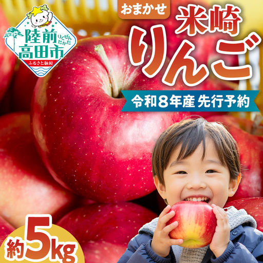 高評価★ りんご 品種おまかせ5kg 米崎りんご
