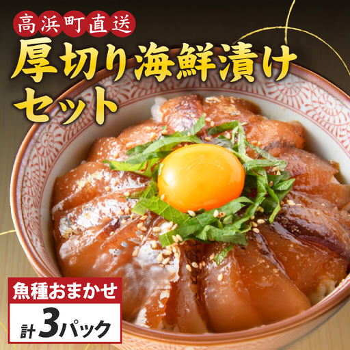 海鮮漬け3パック 海鮮丼 海鮮漬け丼