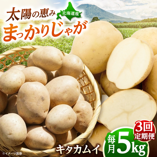 【全3回定期便】【11月-1月発送】 じゃがいも キタカムイ 5kg [BPAM094] じゃがいも