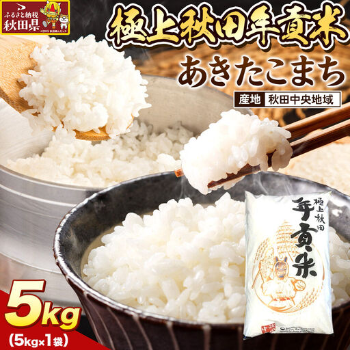 米 極上秋田年貢米 あきたこまち 秋田中央地域 5kg 令和7年産 秋田県産