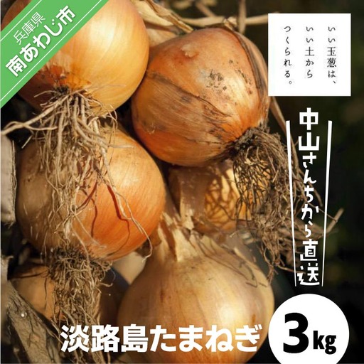 中山さんちから直送 淡路島たまねぎ3kg
