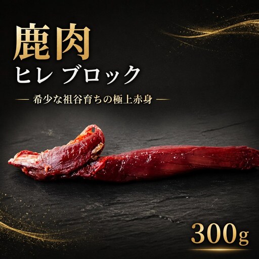 鹿肉 ヒレ 300g ブロック 希少部位 ジビエ [ 鹿肉 ]