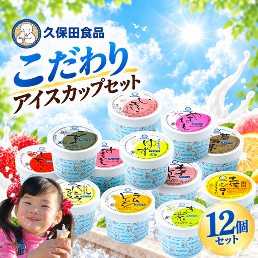 久保田食品 こだわりアイス セット 12個 カップアイス 詰合せ