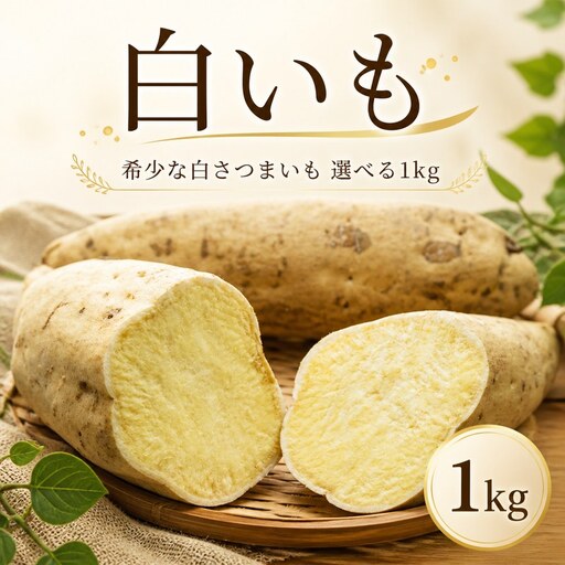 白いも 1kg サツマイモ 芋 旬 秋の味覚 [ さつまいも ]