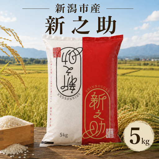 [先行予約]令和8年産 新潟県産 新之助 5kg 米 精米 白米 こめ コメ お米 おこめ こしひかり 新潟 新潟県