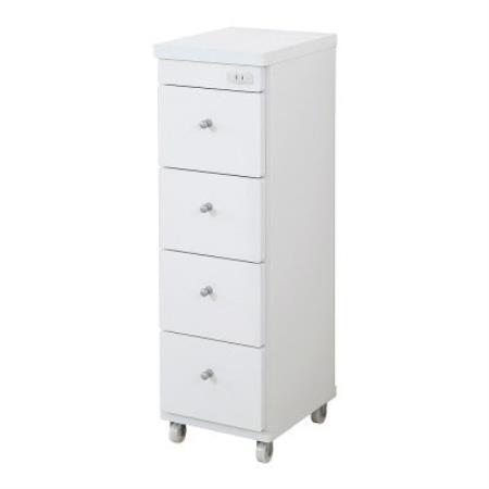 隙間収納ワゴン　幅25cm×奥行29cm　RSW-2529W【1780732】