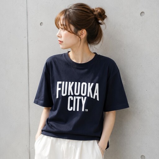 FUKUOKA CITY T-shirt（フクオカシティTシャツ）ネイビー・120サイズ