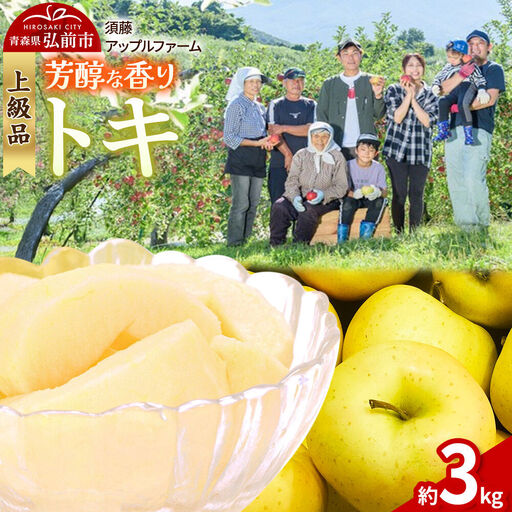 [26年10月発送]りんご トキ[上級品]約3kg 贈答用 青森県 弘前市 果物 フルーツ 林檎 リンゴ くだもの ギフト 贈り物