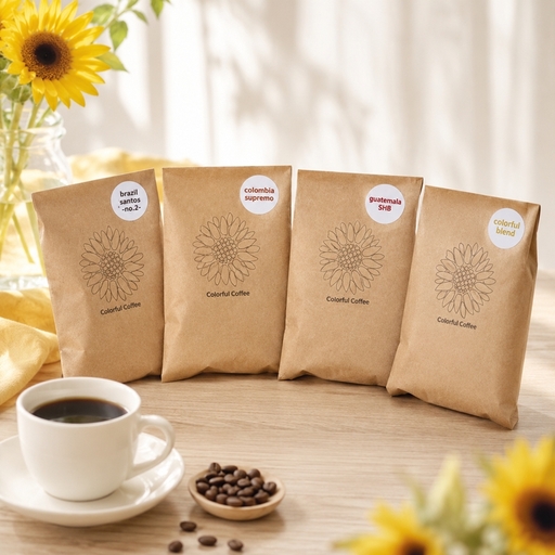コーヒー飲み比べセット　ブラジル　コロンビア　グァテマラ　カラフルブレンド　粉200ｇ【 コーヒー 茨城県 日立市 】